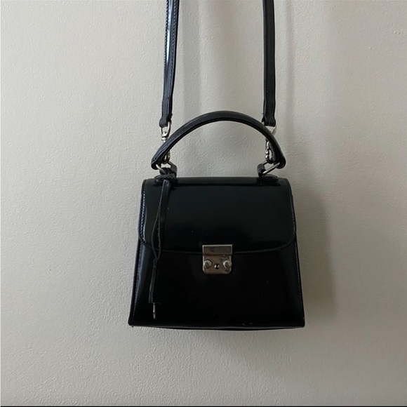 Vintage Black Purse Bag Crossbody - Picture 2 of 8